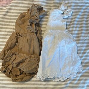 Gap set and cat & jack dress bundle